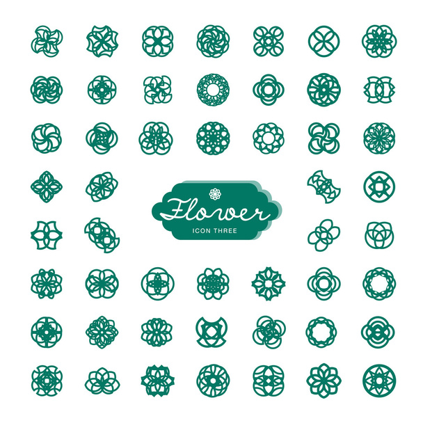 Icono de FLORES TRES
 - Vector, imagen