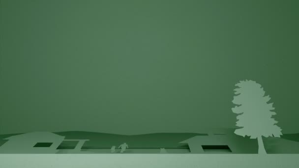 2D анімаційний фон, призначений для міських телевізійних шоу - солодкий будинок
 - Кадри, відео