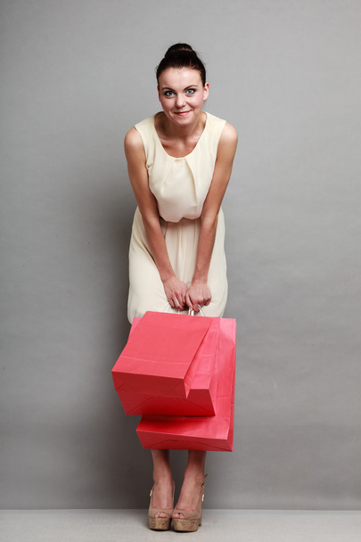 Mujer bolsas de compras - Foto, Imagen