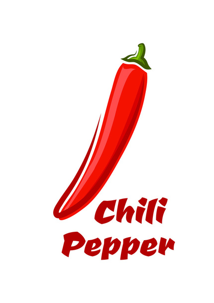 Red hot cayenne chili pepper - Vector, Image