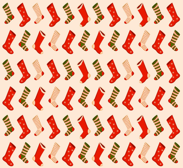 Christmas background with socks - Foto, afbeelding