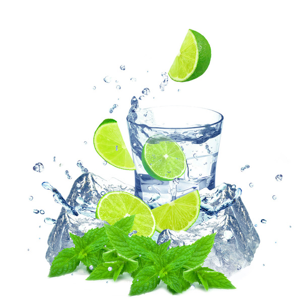 Lime splash - Фото, изображение