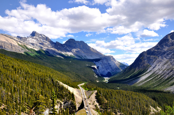 Icefields Parkway panorama - Foto, afbeelding