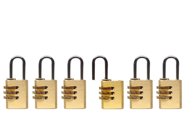 Damaged security locks - Photo, Image