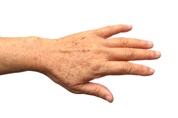 Старая рука изолирована
 - Фото, изображение