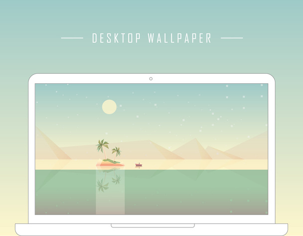 geometrische minimalistische Desktop-Tapete - Vektor, Bild