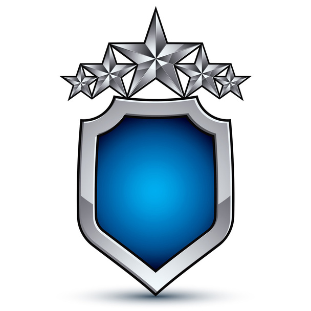 Majestic emblem with five stars - Вектор, зображення