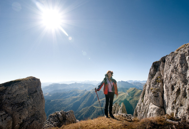 Woman hiking - Photo, image
