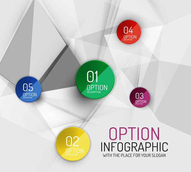 Vector fresh business abstract infographics template - Vektor, Bild
