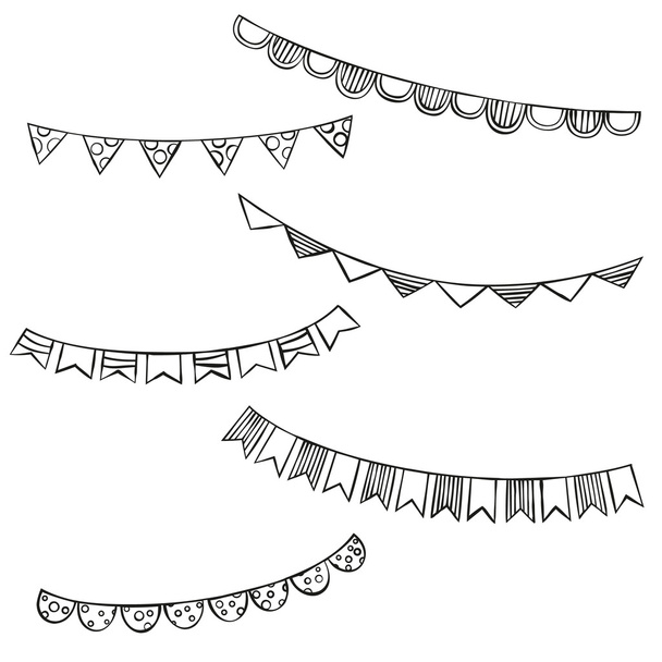 Bunting flags - Vector, Image