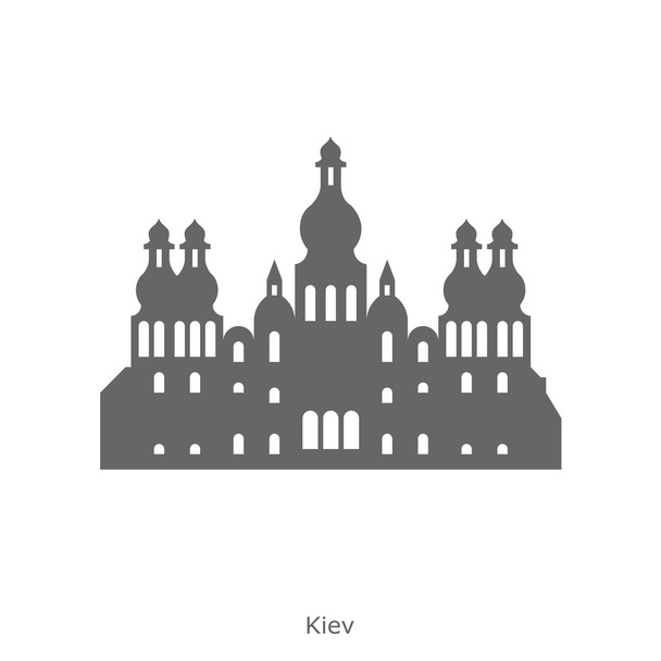 Καθεδρικός ναός Αγίας Σοφίας - Κίεβο, Ουκρανία - Διάνυσμα, εικόνα