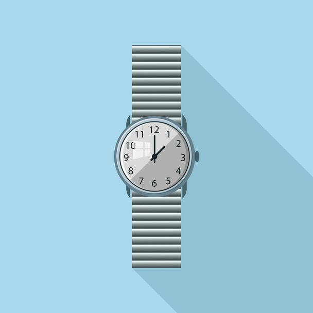 Flat Icon of wrist watch - Wektor, obraz