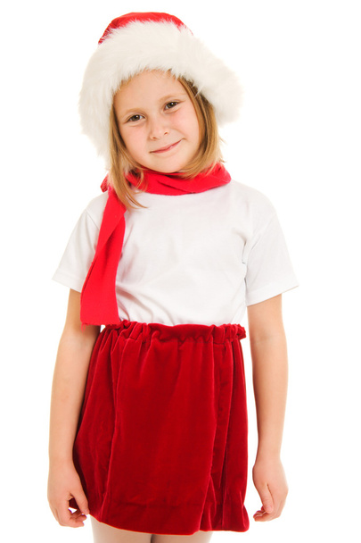 Happy Christmas child on a white background. - Foto, afbeelding
