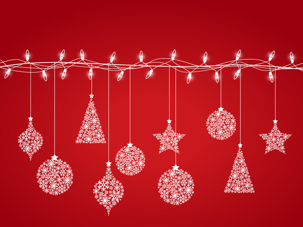 Christmas decorations 1 - Vector, Image