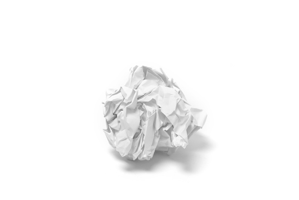 Bola de papel amassada
 - Foto, Imagem