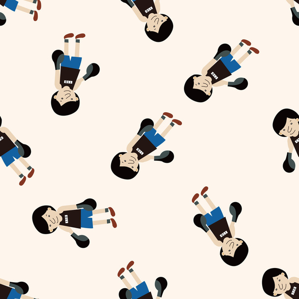 boxer , cartoon seamless pattern background - Vektor, Bild