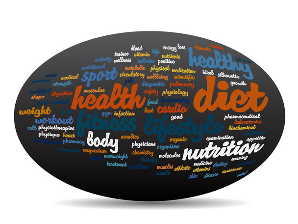 Abstract health word cloud - Photo, Image