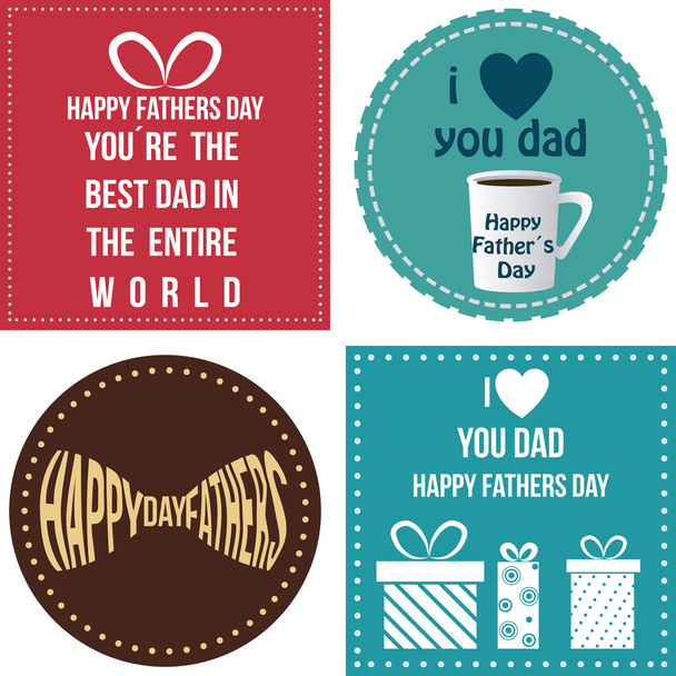 Happy father's day - Vector, Imagen