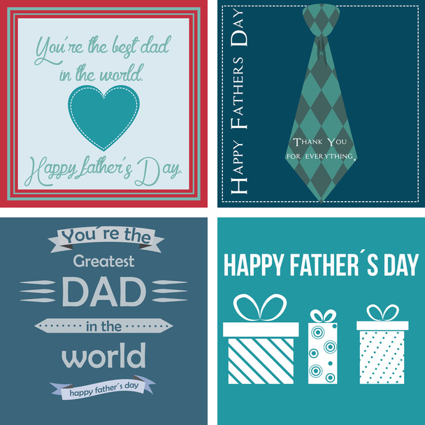 Happy father's day - Vettoriali, immagini