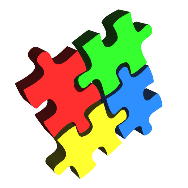 Puzzle-Geschäftskonzept - Foto, Bild
