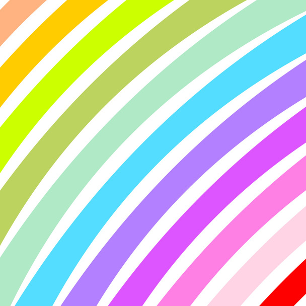 Curved colorful wide strips diagonally  - Vector, Image