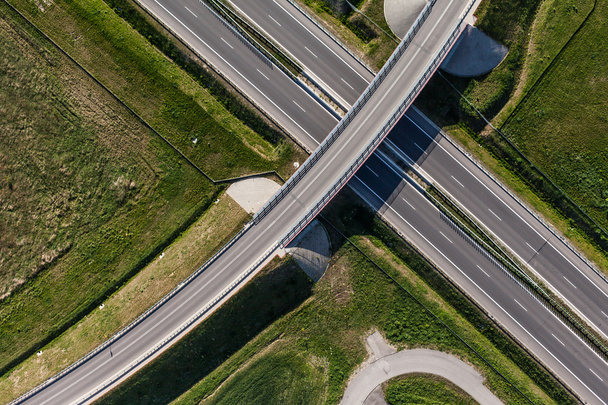 Aerial view of highway - Фото, зображення