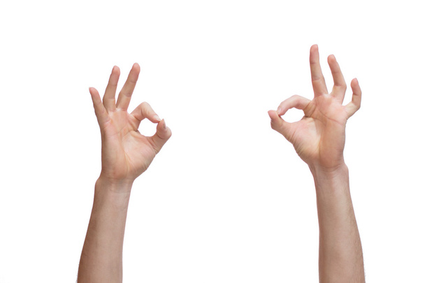 hand showing ok sign  - Fotó, kép