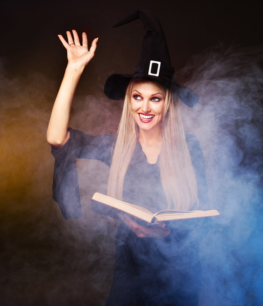 Witch conjuring - Фото, изображение