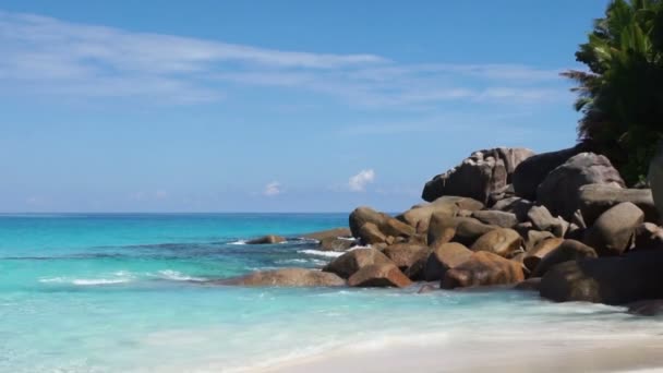 Traumhafter Strand der Seychellen - Filmmaterial, Video