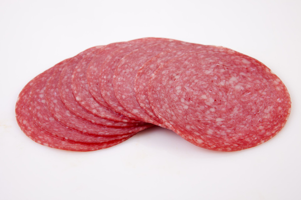 Sliced salami - Photo, Image