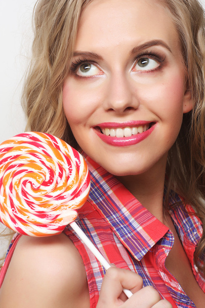 young girl with lolipop - Foto, Bild