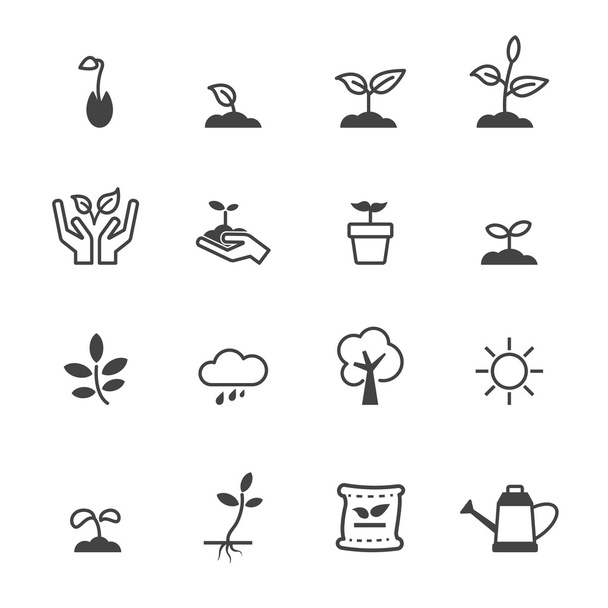 sprout icons - Vector, Image