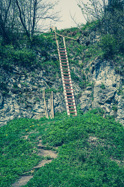Ahşap merdiven - Fotoğraf, Görsel