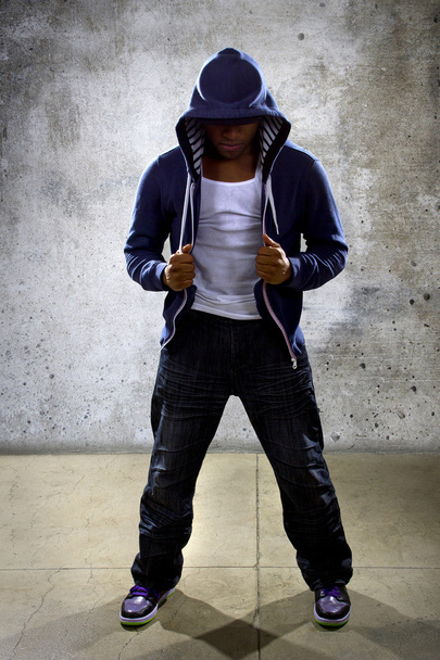 Black male dancing hip hop - Zdjęcie, obraz