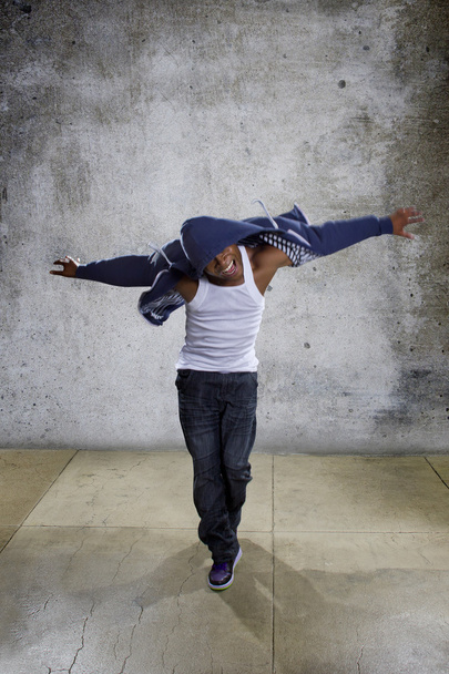 Black male dancing hip hop - Fotoğraf, Görsel