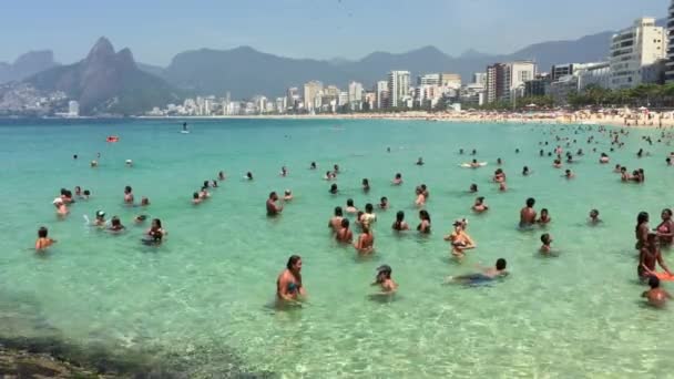 Rio de Janeiro Brazylia Arpoador lato - Materiał filmowy, wideo