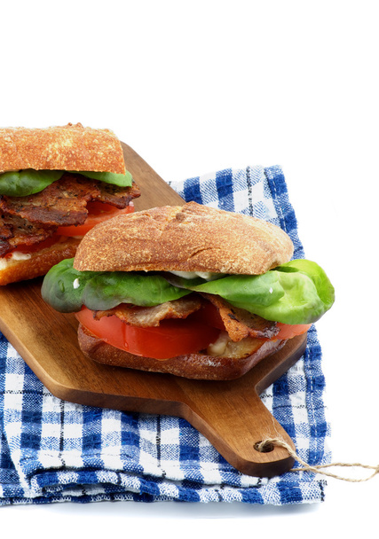 Ciabatta szalonnás szendvicsekkel - Fotó, kép