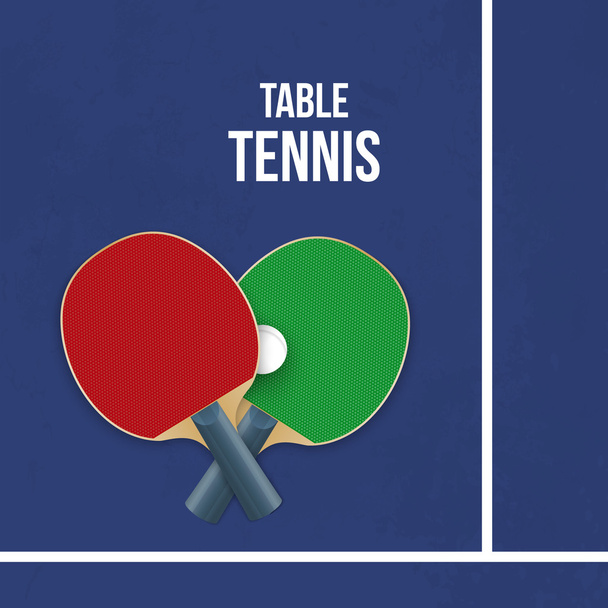 Two rackets for playing table tennis. Vector - Vektori, kuva