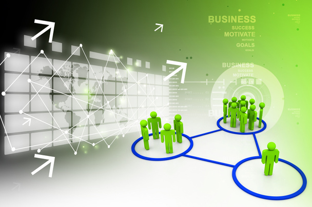 Business-netwerk - Foto, afbeelding