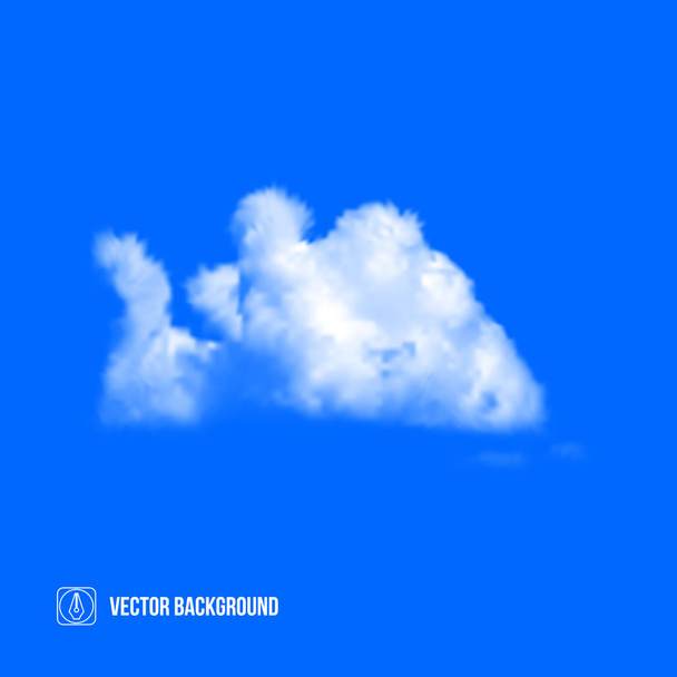 Clouds on blue sky. Vector - Vector, imagen
