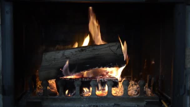 Feuer in einem Kamin - Filmmaterial, Video