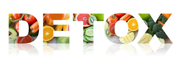 detox, healthy eating and vegetarian diet concept - Fotografie, Obrázek