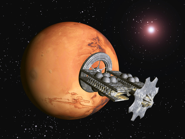 der Flug zum Mars - Foto, Bild