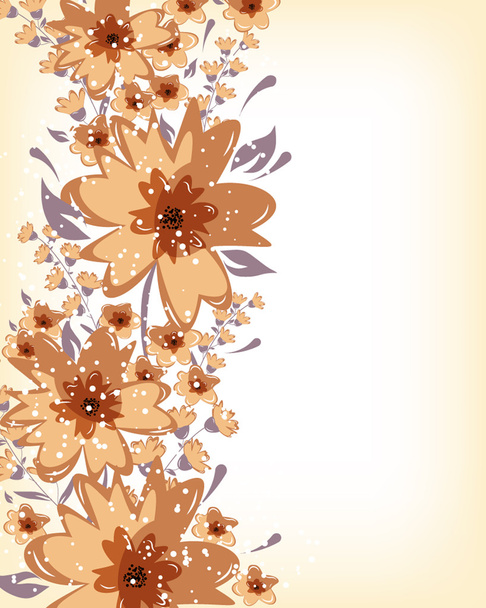 Romantic Background with flowers - Vecteur, image