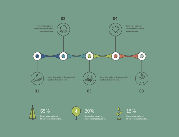 Ecology infographic elements - Vektor, obrázek