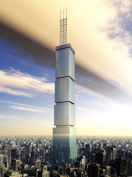 Rascacielos en una gran ciudad
 - Foto, imagen