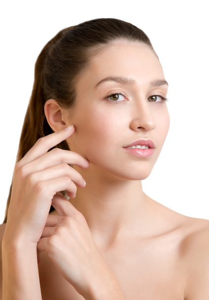 Young adult woman with clean fresh skin - Photo, Image