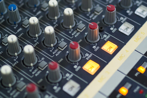 Audio mixing table - Photo, Image
