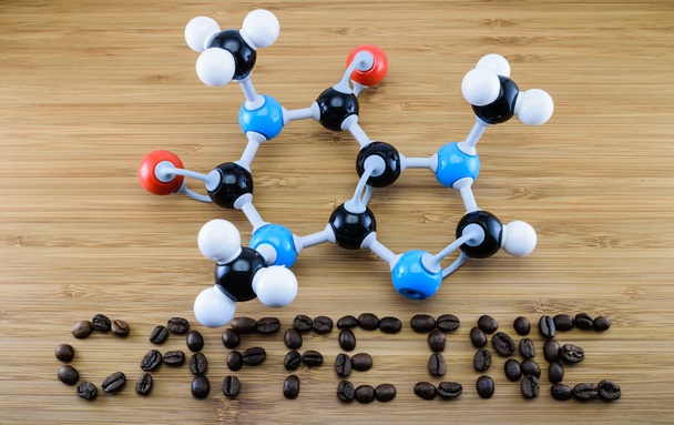 Molécula de cafeína
 - Foto, imagen