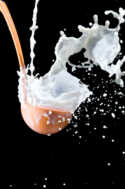 Scoop and milk - Фото, изображение
